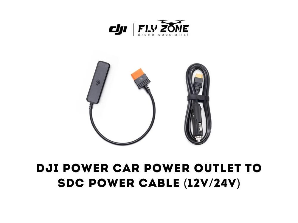 DJI Power Car Power Outlet to SDC Power Cable (12V/24V)