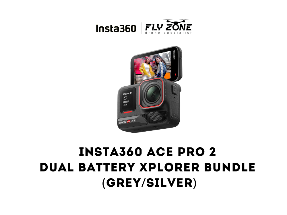 Insta360 Ace Pro 2 Action Camera Dual Battery Xplorer Bundle (Grey/Silver)